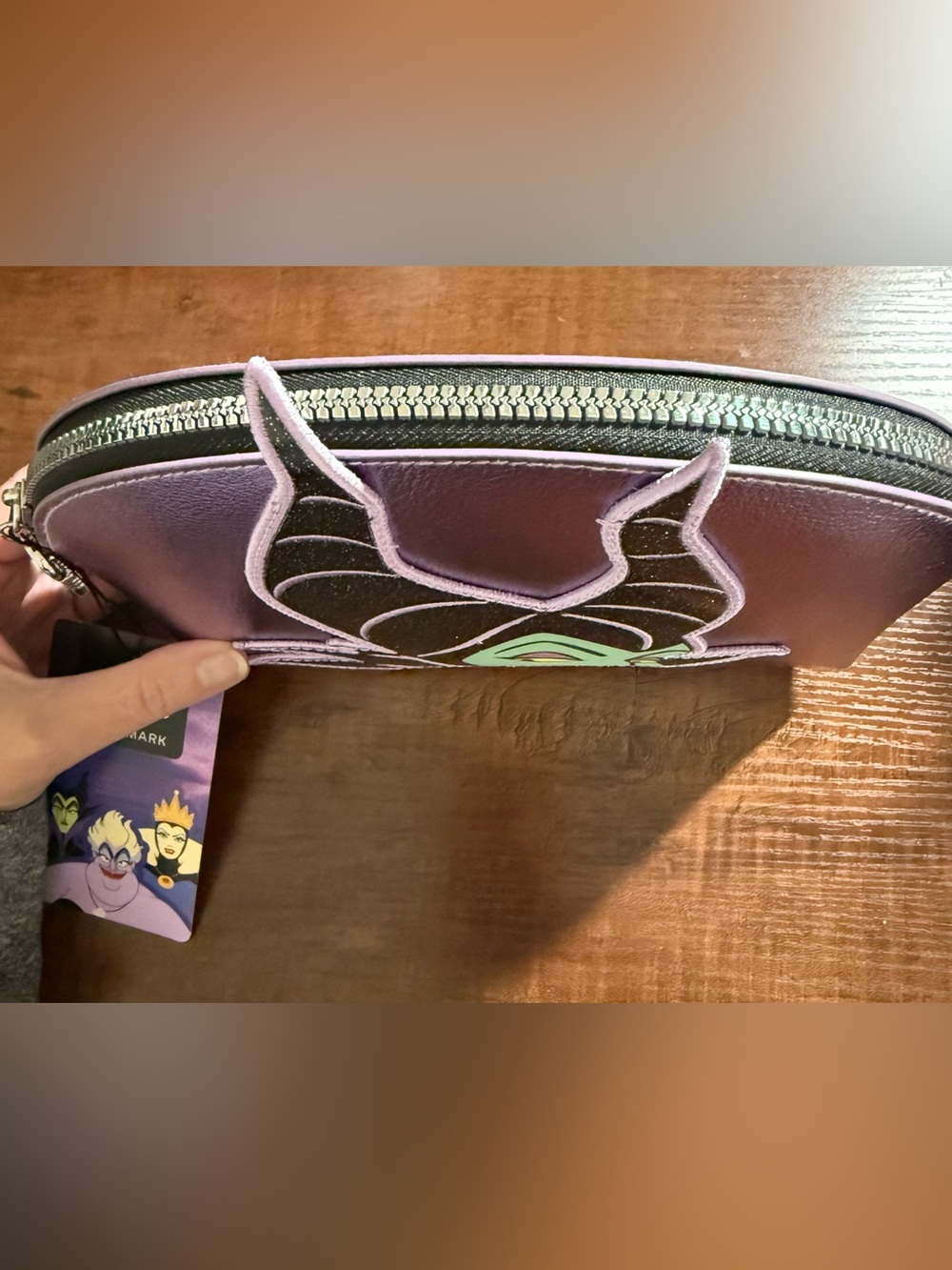 Primark x Disney Purple Maleficent Character Cosmetic Bag *NEW - Picture 5 of 9